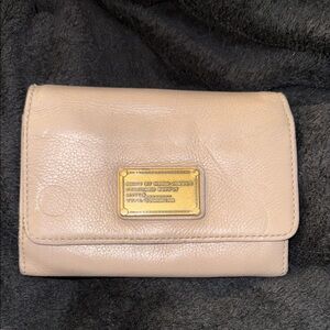 Marc by Marc Jacobs Taupe Cow Hide Leather Wallet